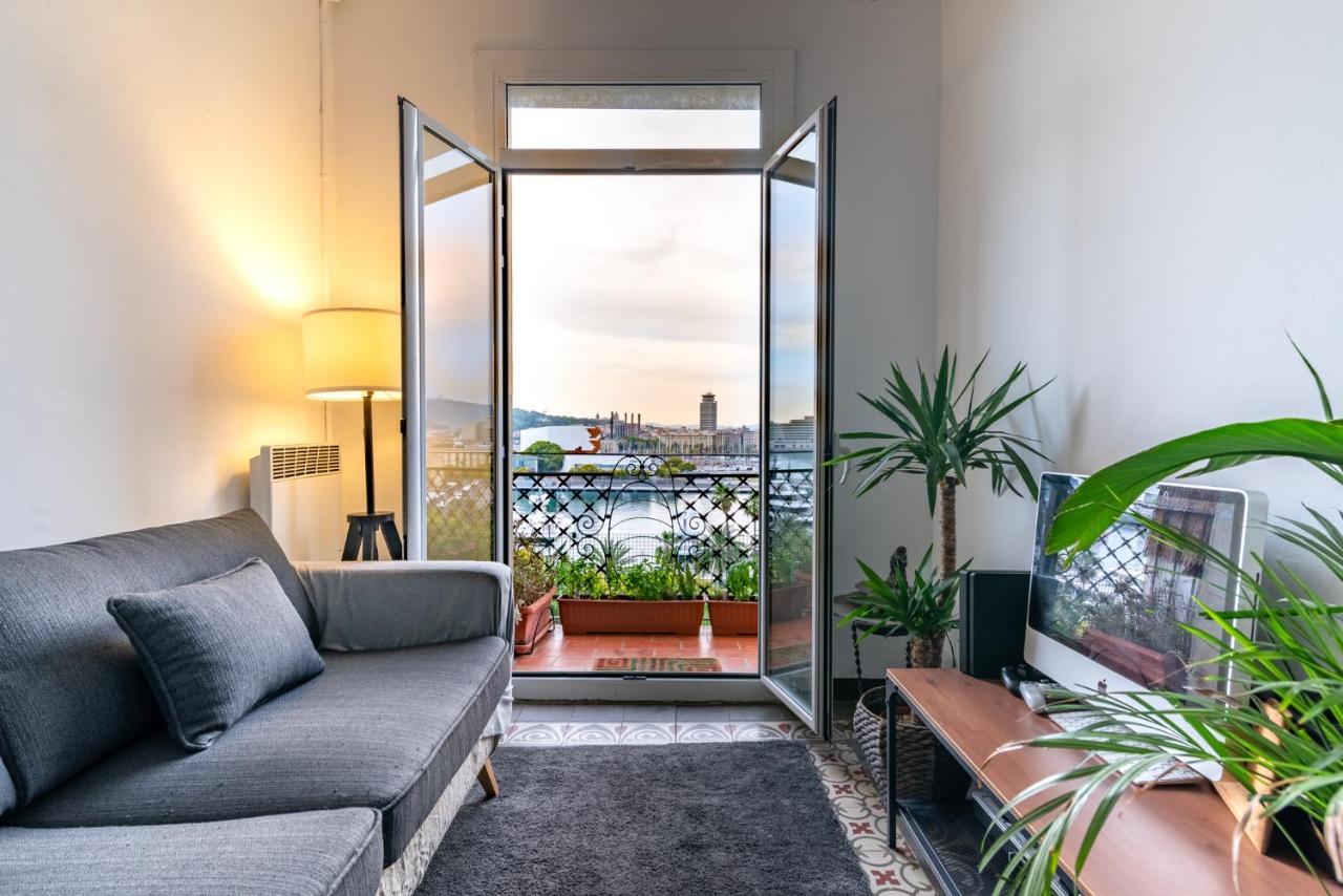 Superb Cute Flat Barcelona Bests View On The Sea For Couple Buitenkant foto